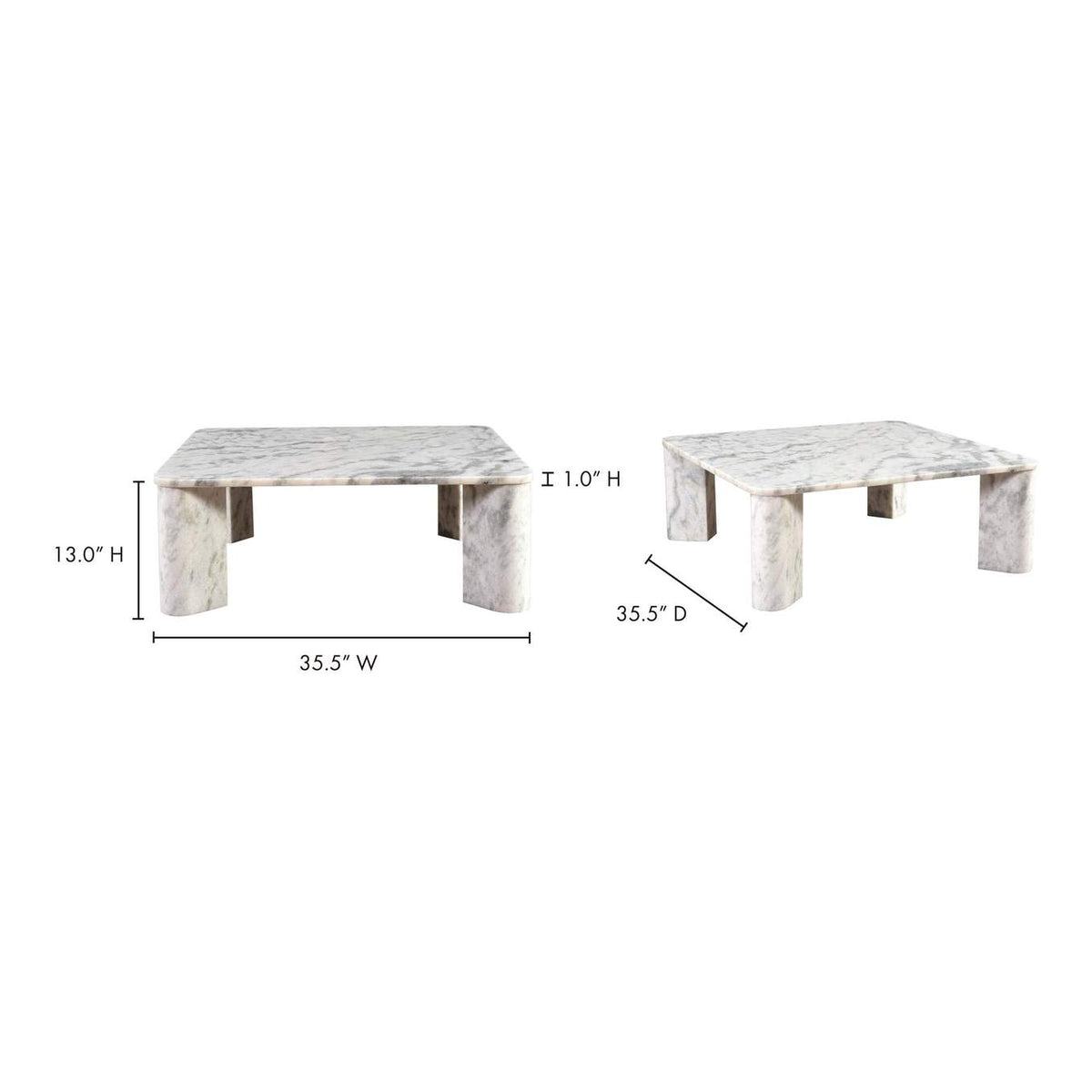 JD-1048-15-0 Segment Coffee Table Ashen Grey