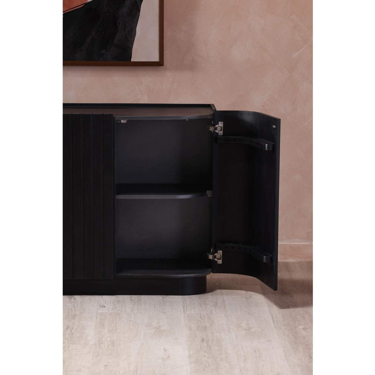JD-1050-02 Povera 4 Door Sideboard Black