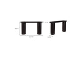 JD-1052-02-0 Povera Console Table Black