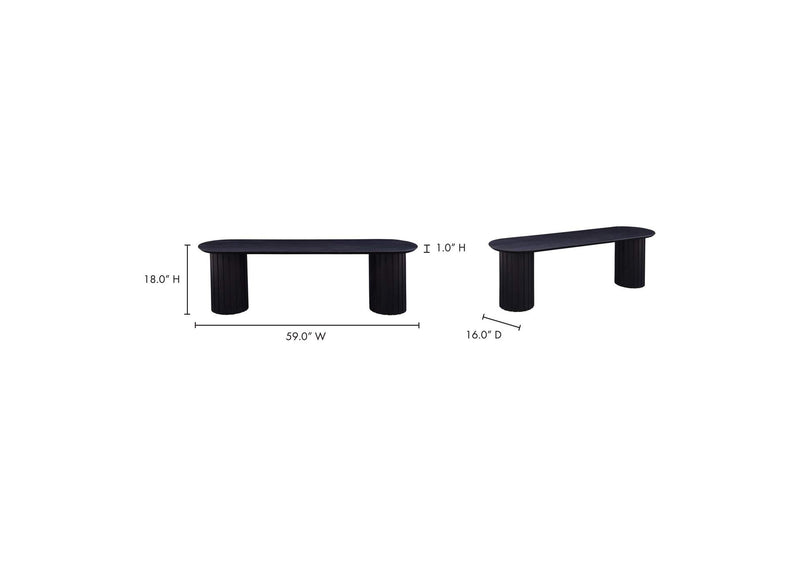 JD-1053-02-0 Povera Dining Bench Black