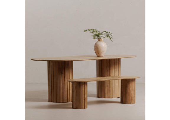 JD-1053-24-0 Povera Dining Bench Natural Oak