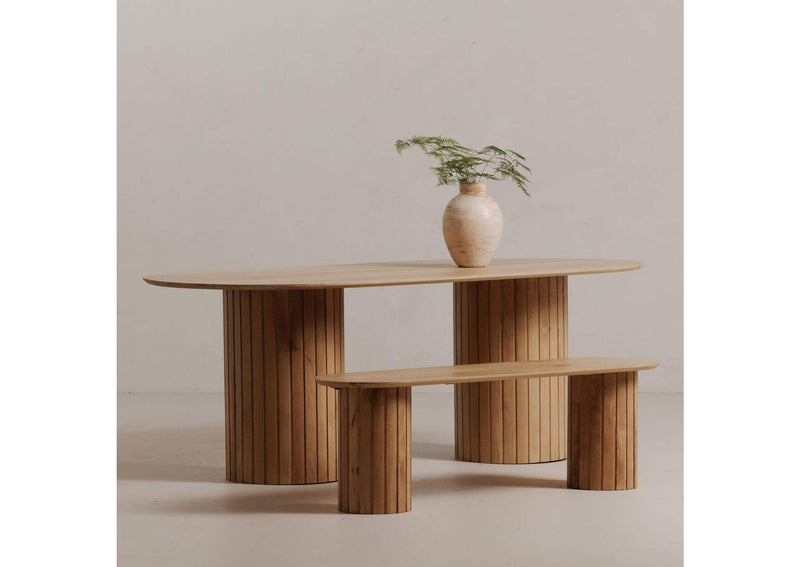 JD-1053-24-0 Povera Dining Bench Natural Oak