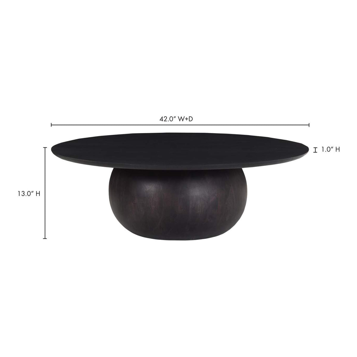 JD-1056-02-0 Bradbury Large Coffee Table Black