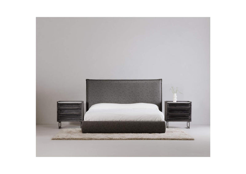 JD-1058-07-0 Paloma 3 Drawer Nightstand Charcoal Grey