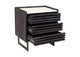 JD-1058-07-0 Paloma 3 Drawer Nightstand Charcoal Grey