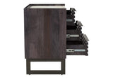 JD-1058-07-0 Paloma 3 Drawer Nightstand Charcoal Grey