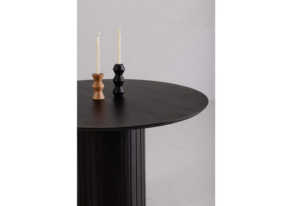 JD-1059-02-0 Povera Round Dining Table Black
