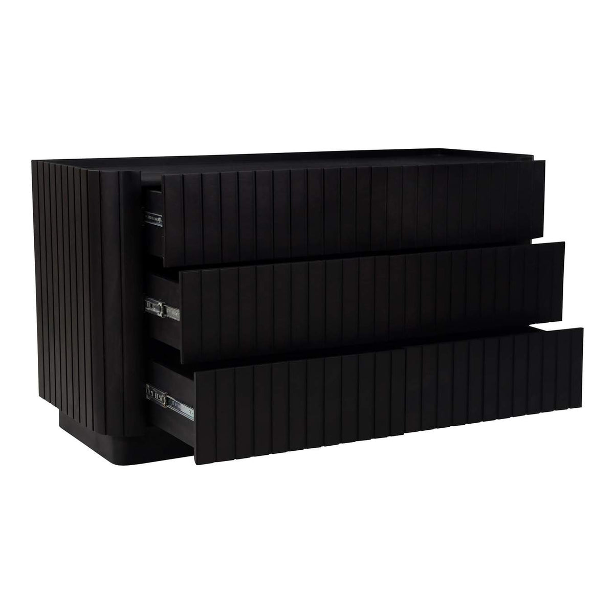 JD-1062-02 Povera 6 Drawer Dresser Black