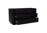 JD-1062-02 Povera 6 Drawer Dresser Black