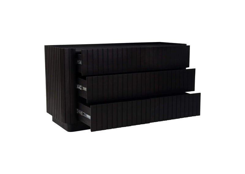 JD-1062-02 Povera 6 Drawer Dresser Black