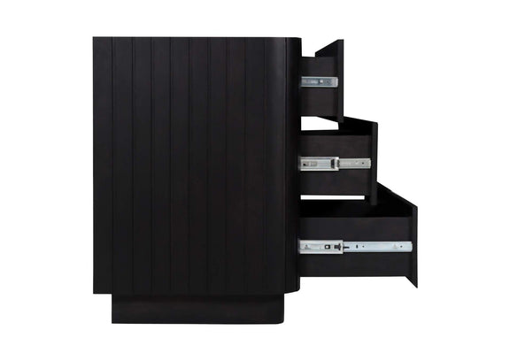 JD-1062-02 Povera 6 Drawer Dresser Black