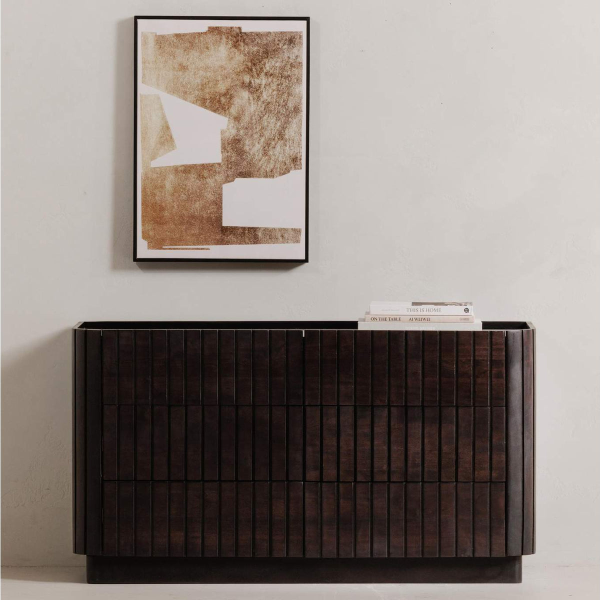 JD-1062-02 Povera 6 Drawer Dresser Black