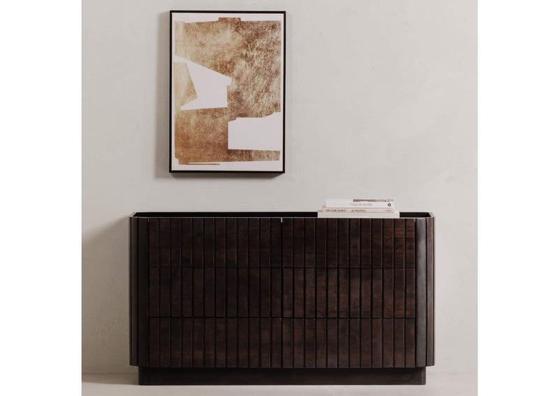 JD-1062-02 Povera 6 Drawer Dresser Black