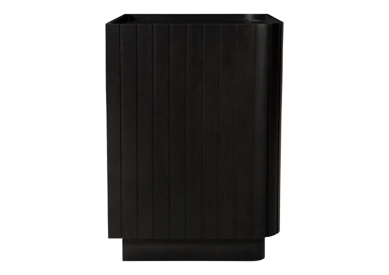 JD-1063-02 Povera 3 Drawer Nightstand Black