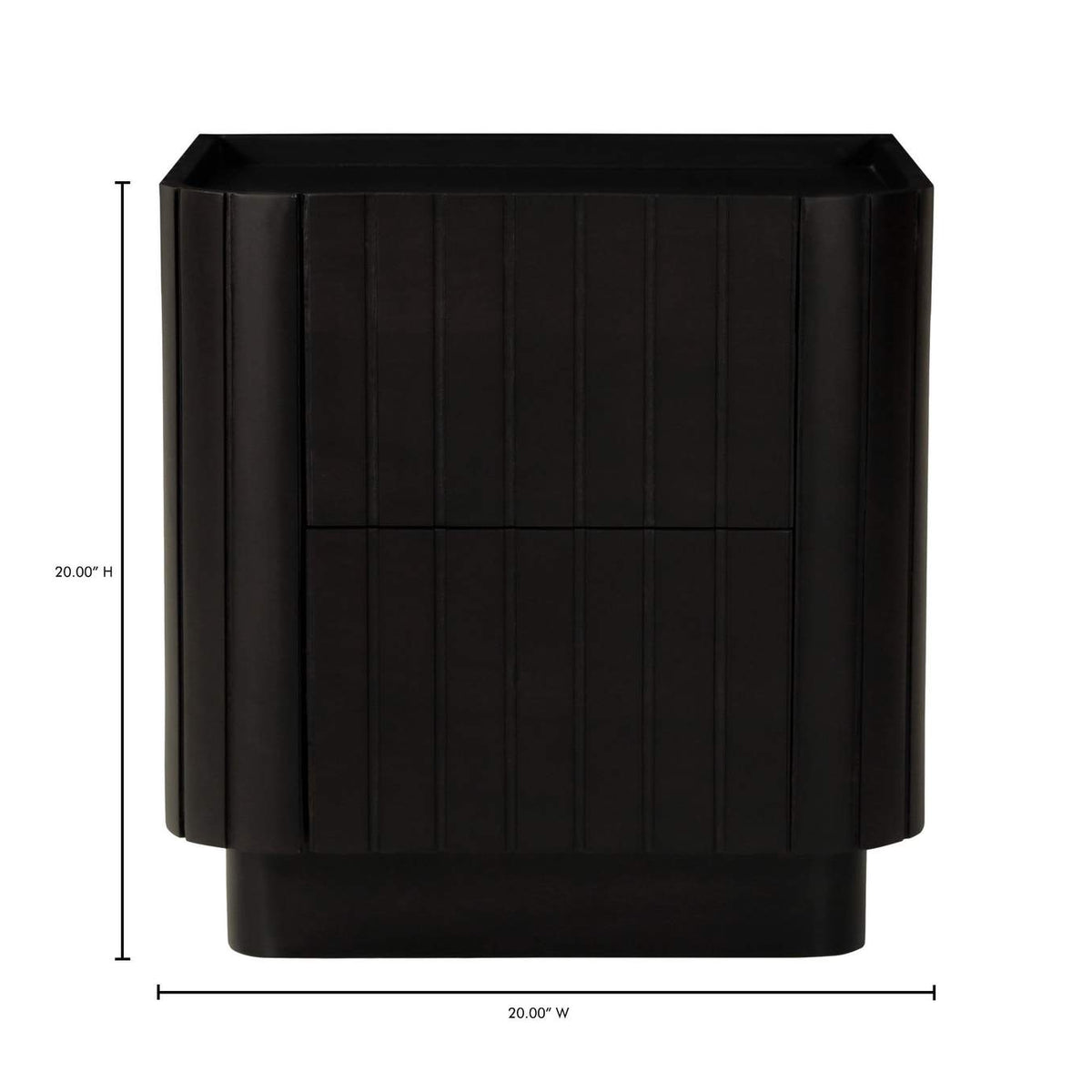 JD-1064-02 Povera Nightstand Black