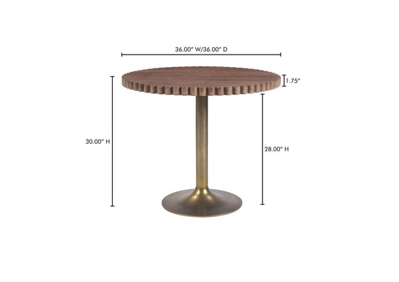 JD-1066-03-0 Nomi Cafe Table Brown
