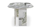 JD-1075-16-0 Celia Oval Dining Table Green Onyx Marble