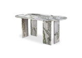 JD-1075-16-0 Celia Oval Dining Table Green Onyx Marble