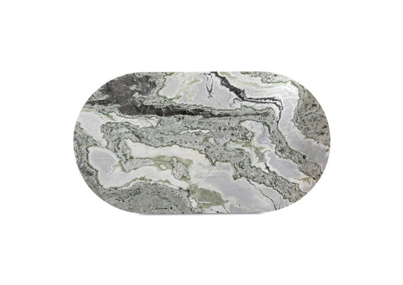 JD-1075-16-0 Celia Oval Dining Table Green Onyx Marble