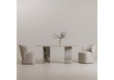 JD-1075-16-0 Celia Oval Dining Table Green Onyx Marble