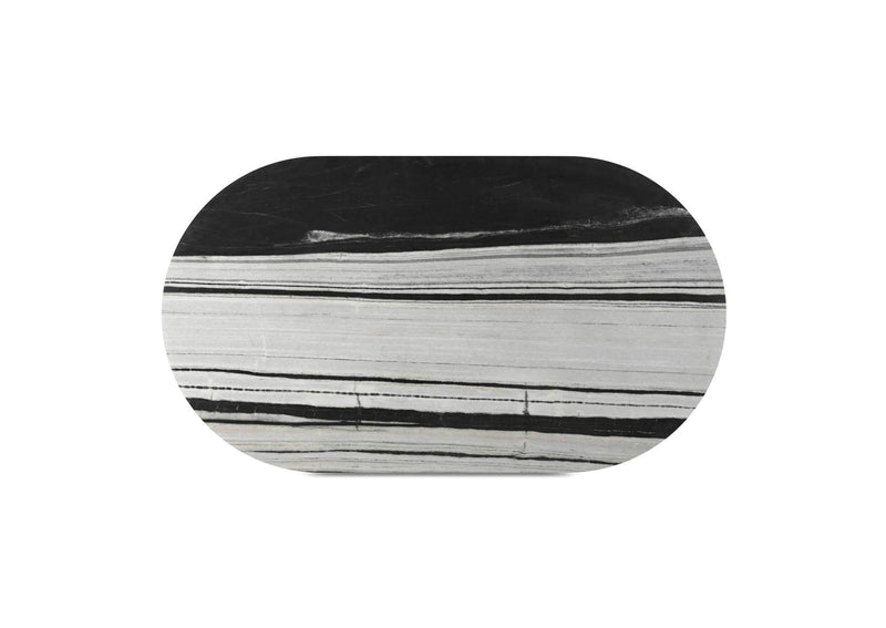 JD-1075-37-0 Celia Oval Dining Table Panda Marble