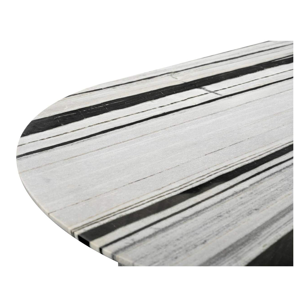 JD-1075-37-0 Celia Oval Dining Table Panda Marble