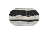 JD-1075-37-0 Celia Oval Dining Table Panda Marble