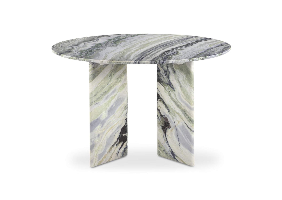 JD-1076-16-0 Celia Round Dining Table Green Onyx Marble