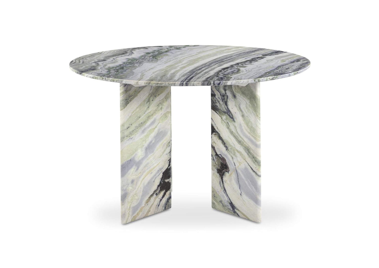 JD-1076-16-0 Celia Round Dining Table Green Onyx Marble