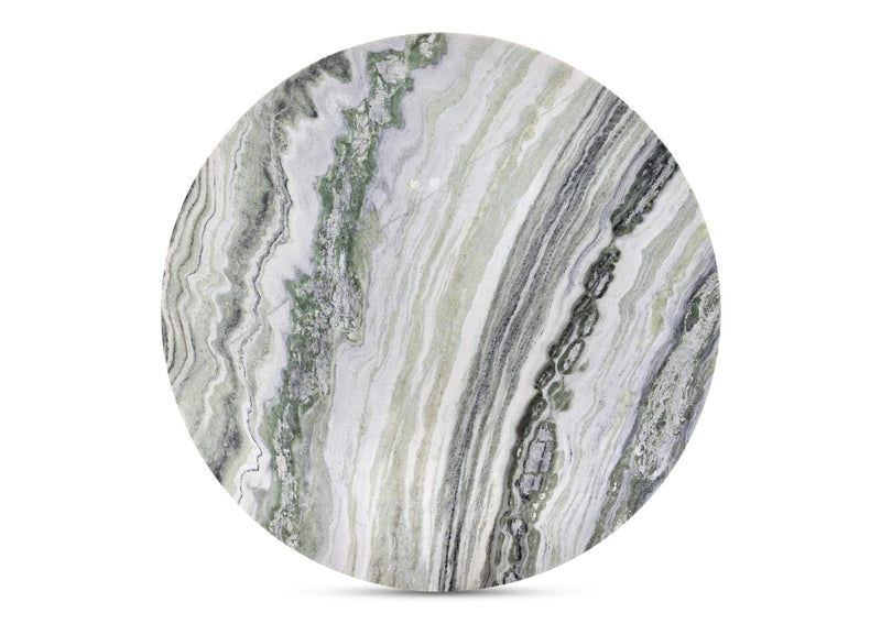 JD-1076-16-0 Celia Round Dining Table Green Onyx Marble