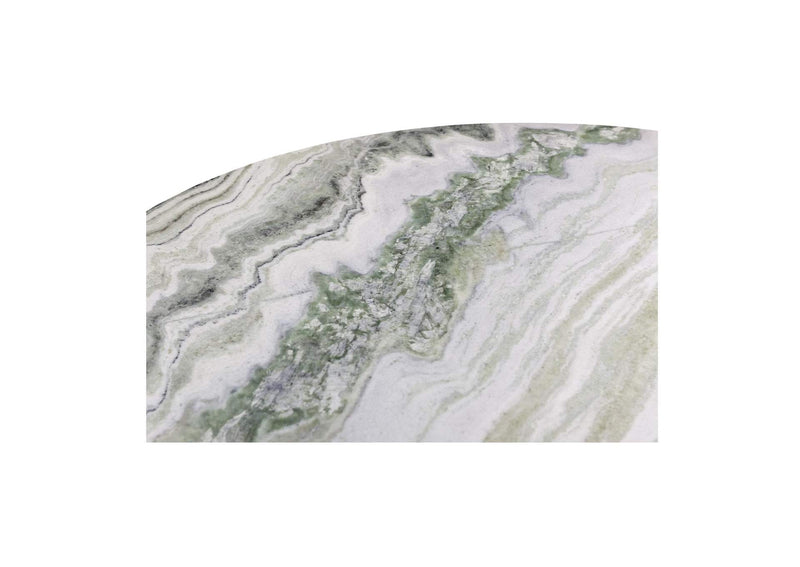 JD-1076-16-0 Celia Round Dining Table Green Onyx Marble