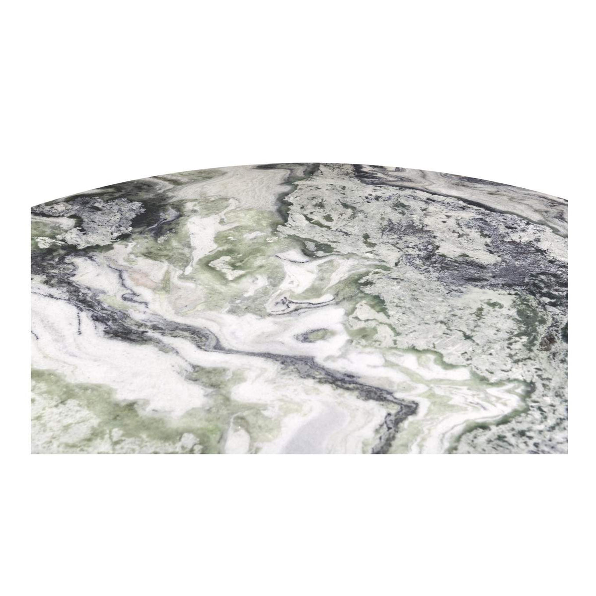 JD-1076-16-0 Celia Round Dining Table Green Onyx Marble