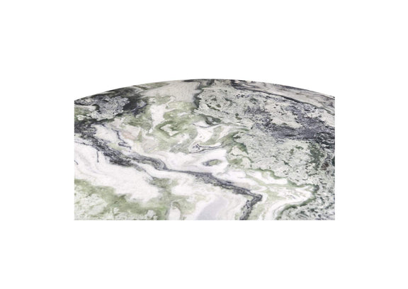 JD-1076-16-0 Celia Round Dining Table Green Onyx Marble