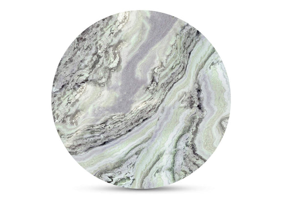 JD-1076-16-0 Celia Round Dining Table Green Onyx Marble