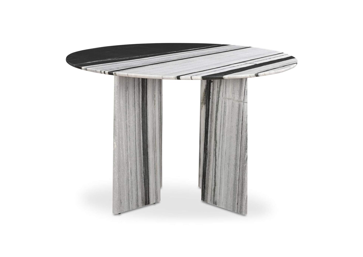 JD-1076-37-0 Celia Round Dining Table Panda Marble