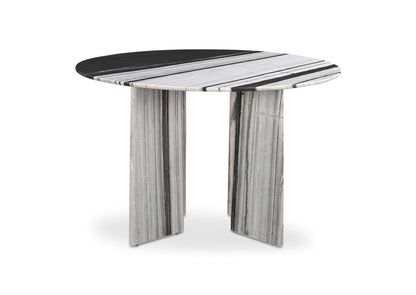 JD-1076-37-0 Celia Round Dining Table Panda Marble