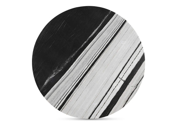 JD-1076-37-0 Celia Round Dining Table Panda Marble