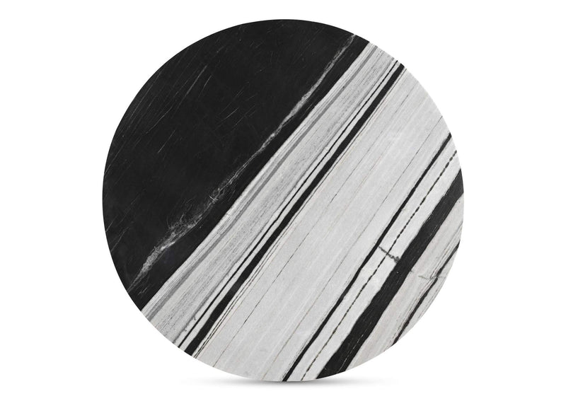 JD-1076-37-0 Celia Round Dining Table Panda Marble