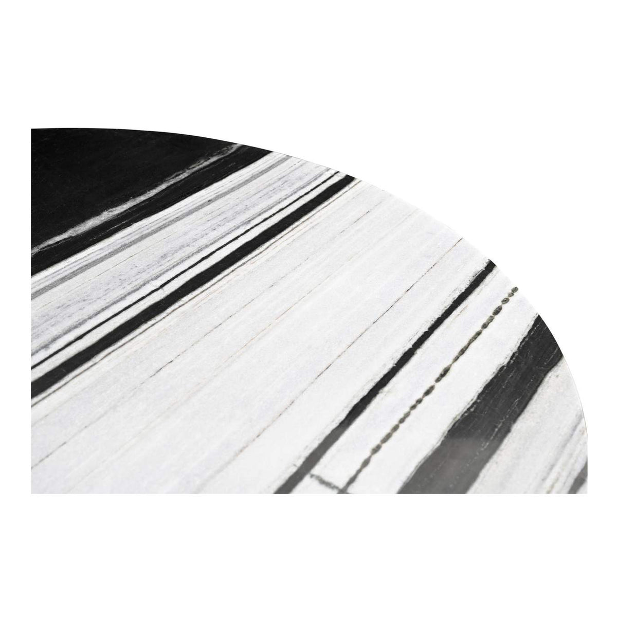 JD-1076-37-0 Celia Round Dining Table Panda Marble