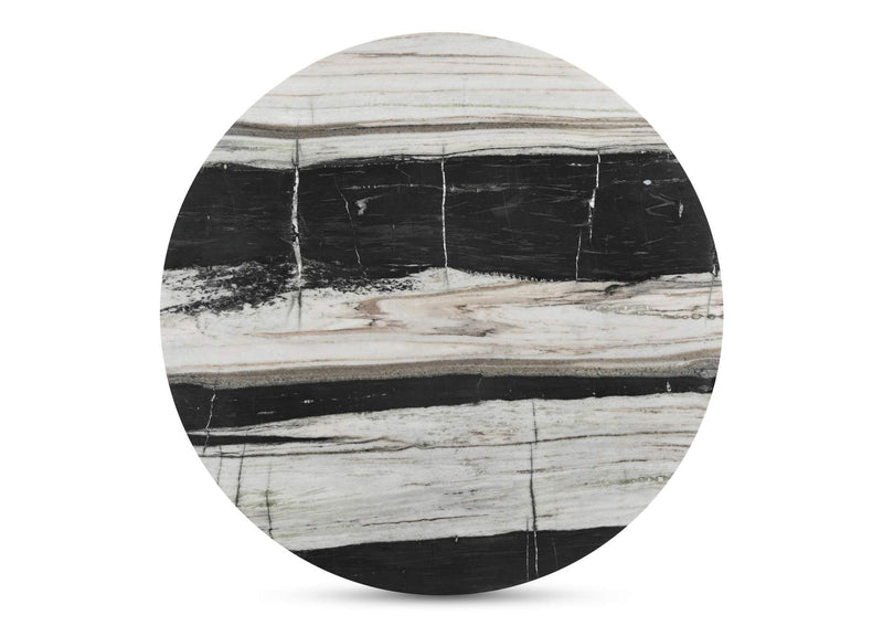 JD-1076-37-0 Celia Round Dining Table Panda Marble