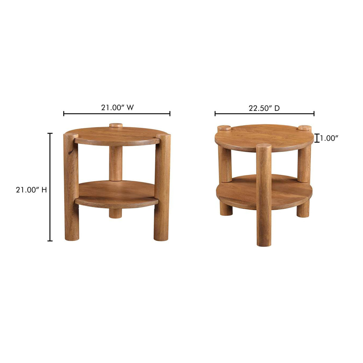 JD-1087-03 Olsen Accent Table Vintage Brown