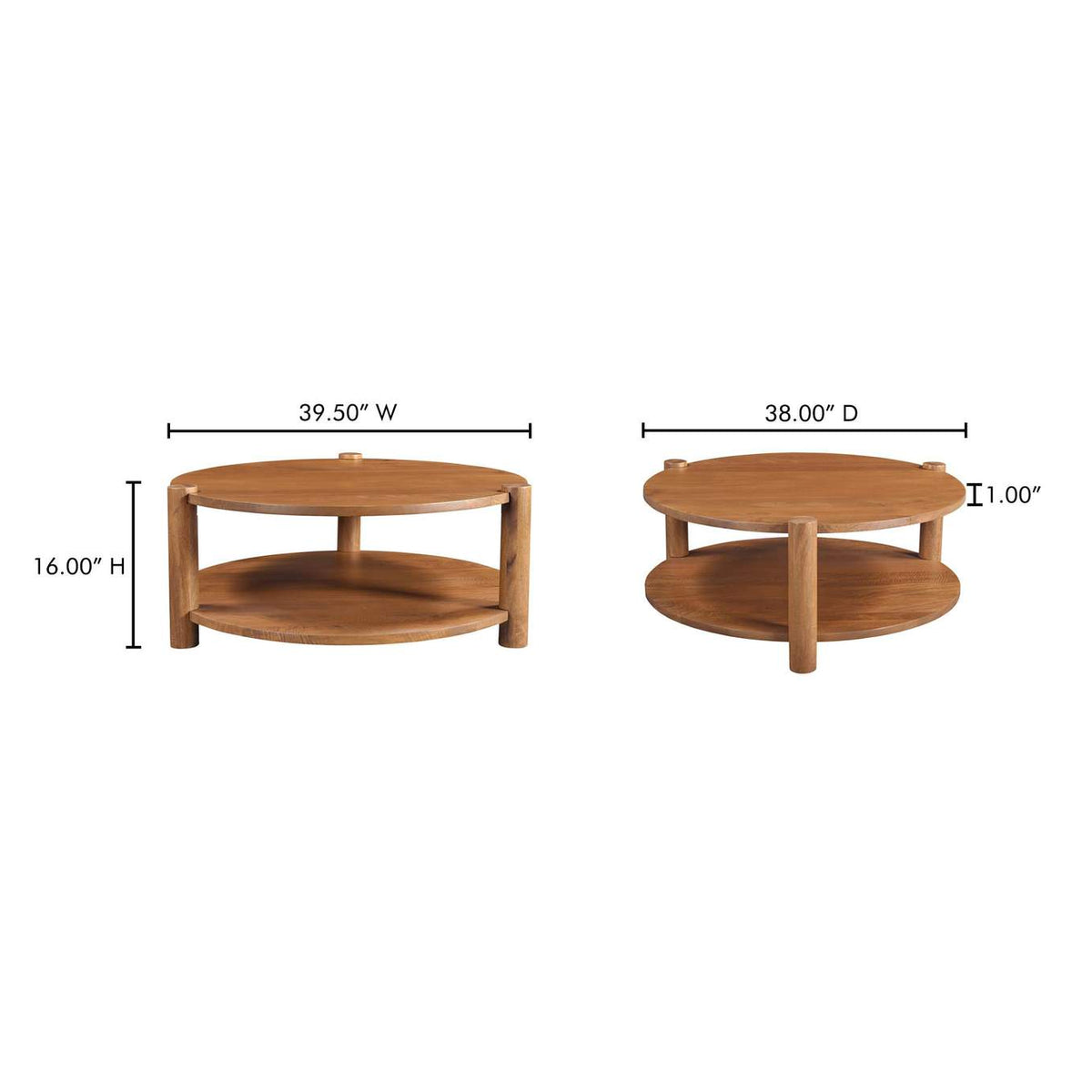 JD-1088-03 Olsen Coffee Table Vintage Brown