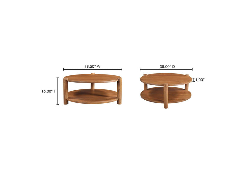 JD-1088-03 Olsen Coffee Table Vintage Brown