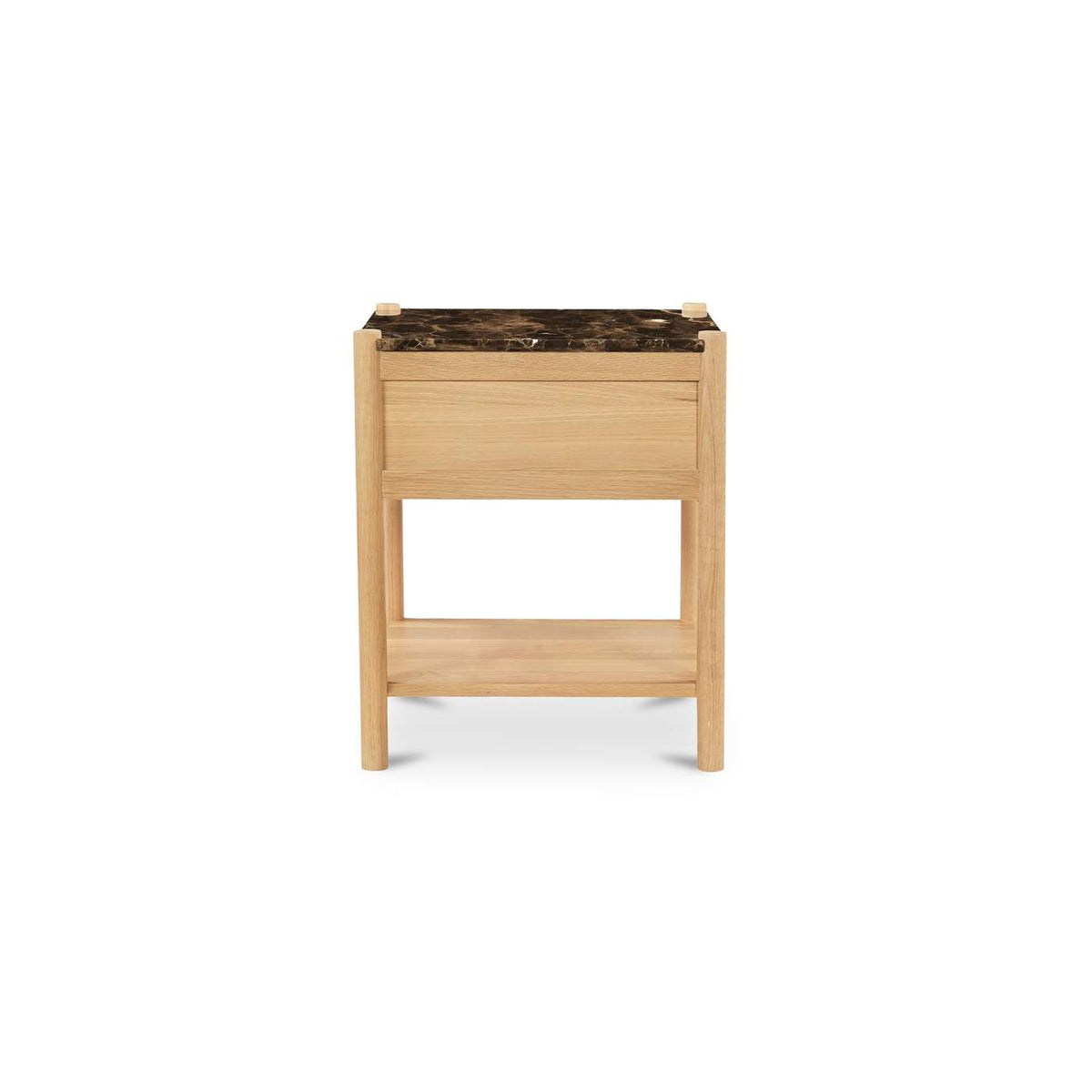JD-1104-20 Elio Nightstand Dark Emperador Marble