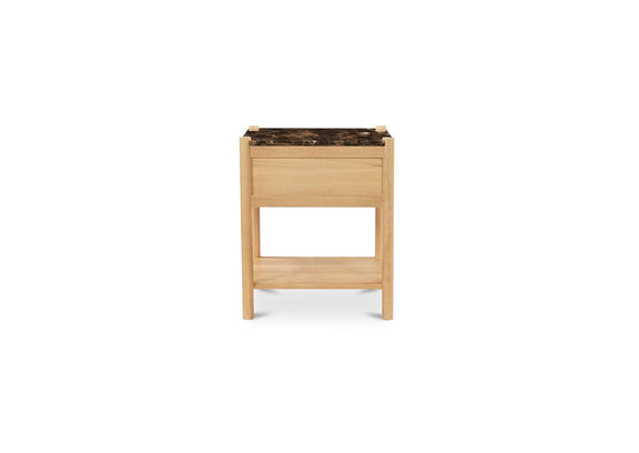 JD-1104-20 Elio Nightstand Dark Emperador Marble