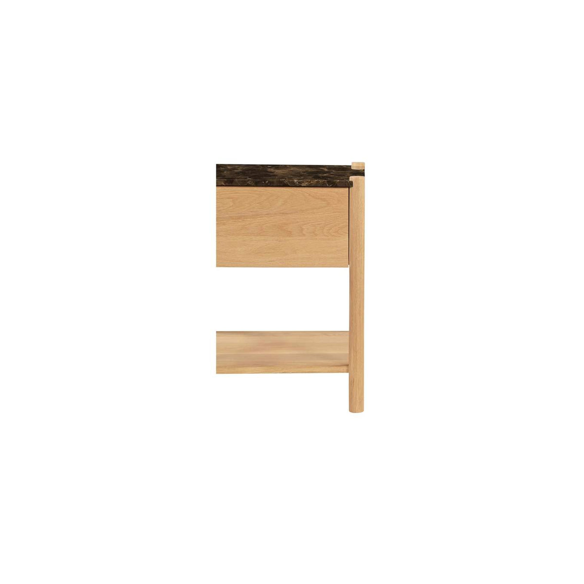 JD-1104-20 Elio Nightstand Dark Emperador Marble