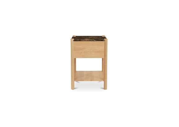 JD-1104-20 Elio Nightstand Dark Emperador Marble
