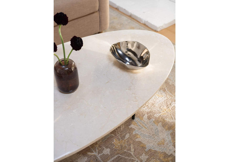 JD-1111-34-0 Winona Coffee Table Botticino Beige Marble