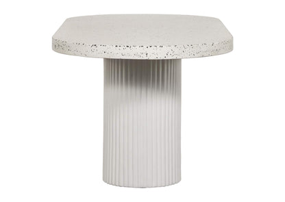 JK-1001-29-0 Lyon Outdoor Dining Table White Terrazzo