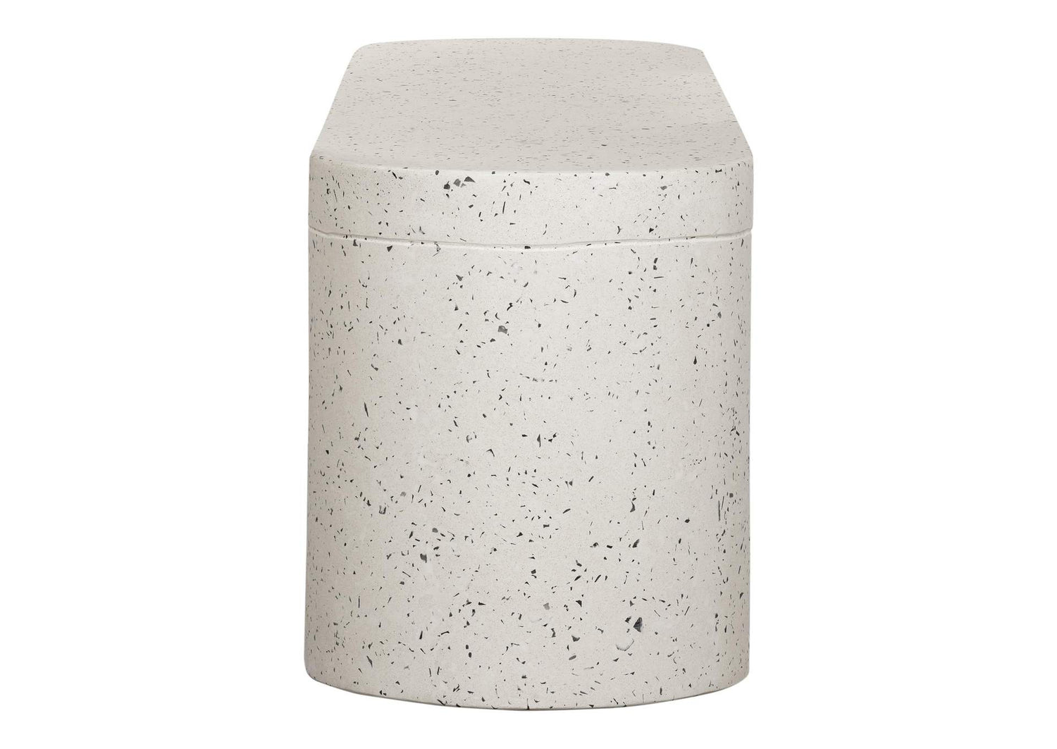JK-1002-29 Lyon Outdoor Bench White Terrazzo